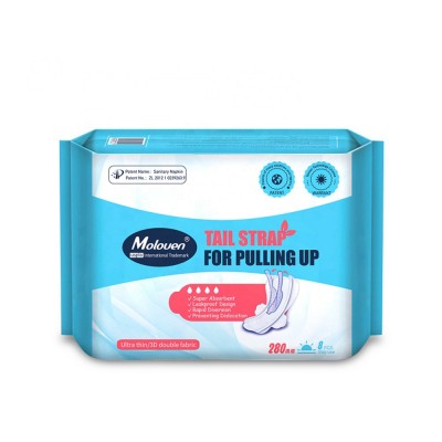 Wholesale Biodegradable Ladies Organic Sanitary Menstrual Anion Women Pad