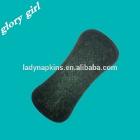 black panty liner Breathable overnight heavy flow waterproof cotton sanitary pads for women