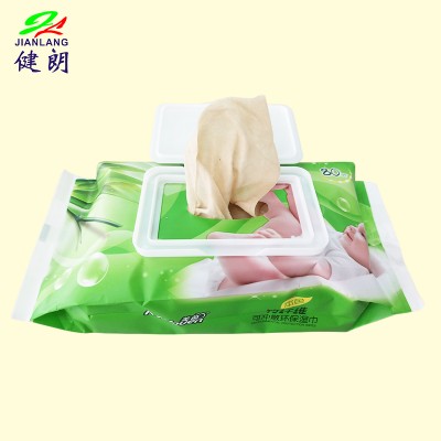 Refreshing flushable baby bamboo fiber wet wipes manufacturer